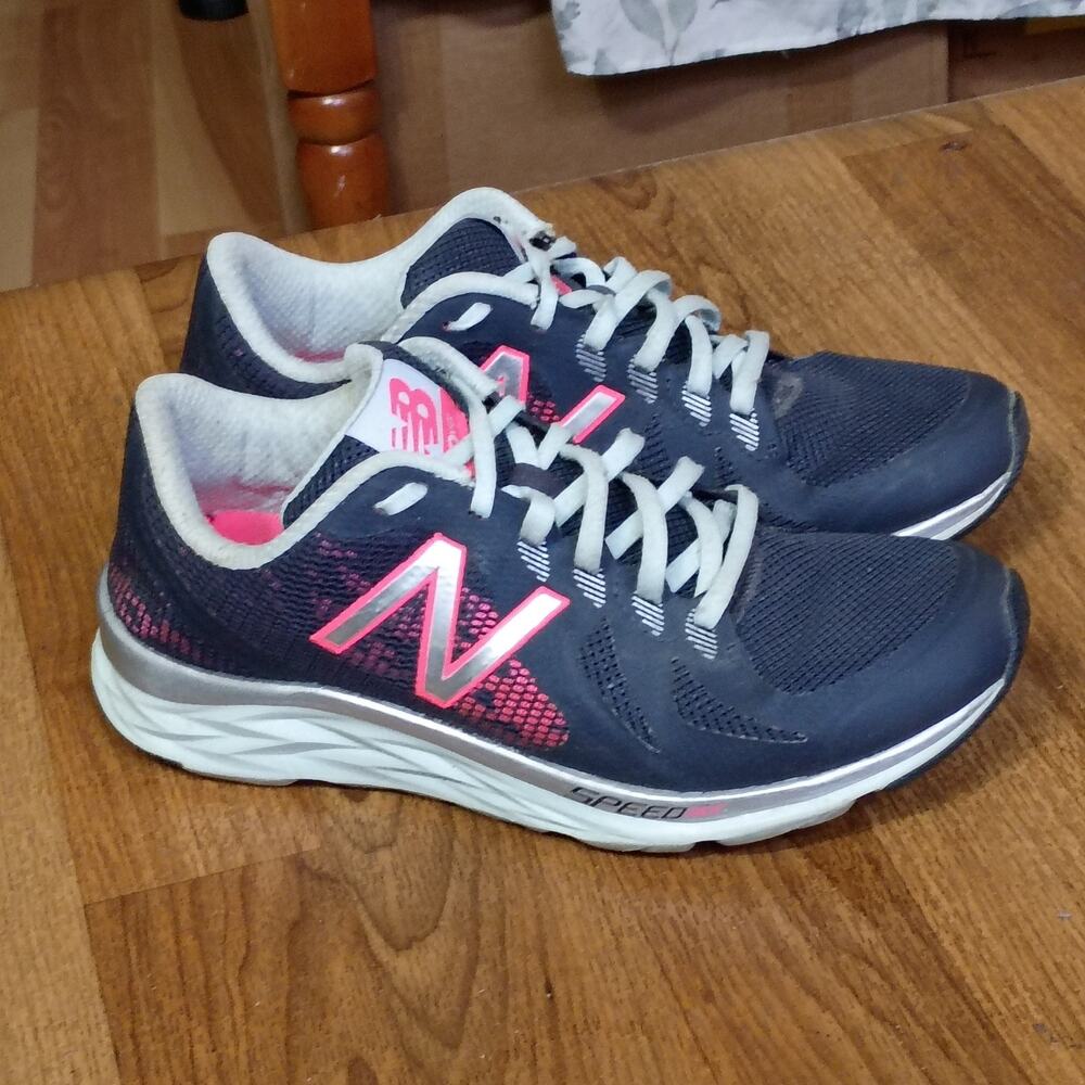 New Balance Womens 790 V6 W790LZ6 Blue Pink Running Shoes Lace Up Sz 8 B